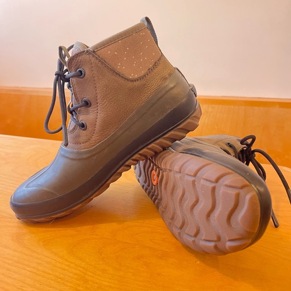 Bogs Classic Casual Leather Lace Boots women’s 9 - Picture 2 of 8